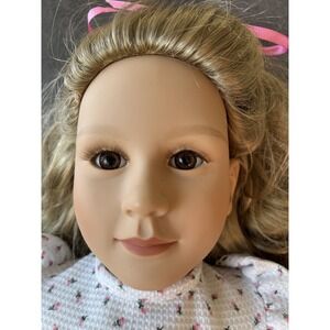 1996 Vintage My Twinn Non Posable Doll Blonde Hair Brown Eyes